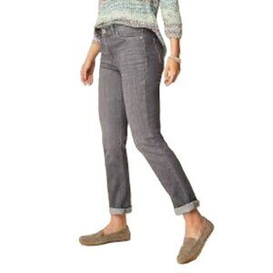 J. Jill Denim Boyfriend Straight Leg Ankle Jeans Gray Women's Size 6